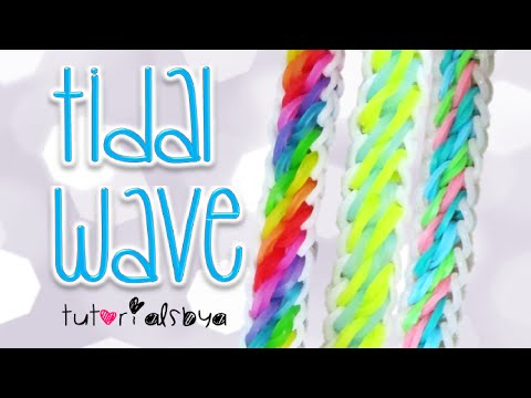 Видео: НОВЫЙ урок по плетению браслета Tidal Wave Rainbow Loom | Как сделать