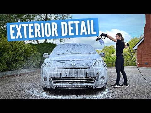 Видео: Детали экстерьера | Мойка, деконтаминация, полировка и нанесение покрытия на Renault Clio