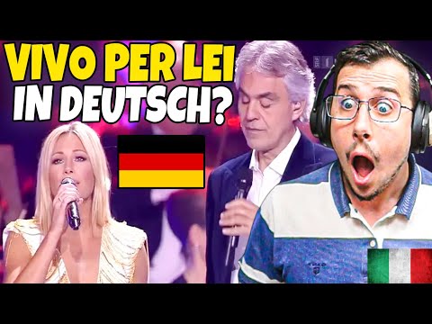 Видео: 🇩🇪 Она пела это на немецком? Vivo per lei в исполнении Хелены Фишер и Бочелли