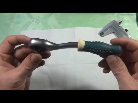 Видео: Трещотка ROCKFORCE усиленная изогнутая с резиновой ручкой 1 4 72 зубца 150мм RF 802222