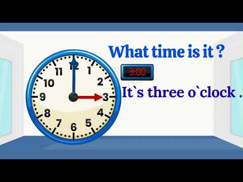 Видео: "Котра година англійською" What Time Is It? Telling theTime Chant for Kids. НУШ