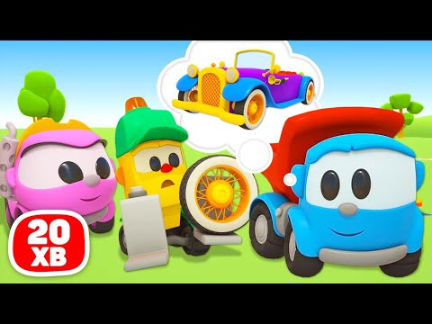 Видео: Вантажівочка Льова будує ретро-машинку та інші цікаві речі 🚛🔧