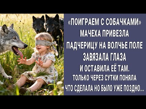 Видео: Поиграем с собачками! Мачеха привезла падчерицу на волчье поле завязала глаза и оставила. А утром…