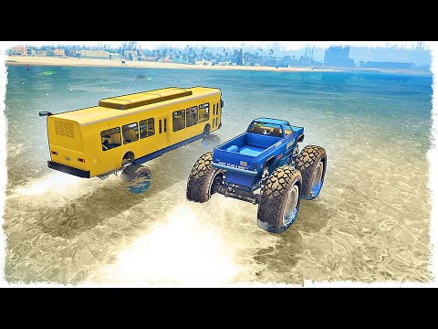 Видео: СПЕЦ. ВЫПУСК!!! КАК ДАЛЕКО ПРОЕДЕТ КОМАНАДА ПО ВОДЕ??? ШОУ: ВОДА В GTA ONLINE!!!