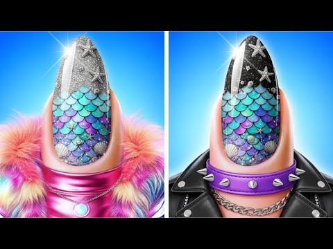 Видео: PINK и DARK Mermaid Makeover ✨ Преображение к вечеринке русалок