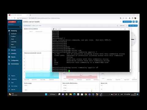 Видео: Мониторинг коммутатора Cisco с помощью Zabbix