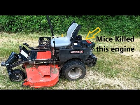 Видео: Газонокосилка Gravely ZT60 HD Zero Turn Mower Kawasaki с заменой двигателя