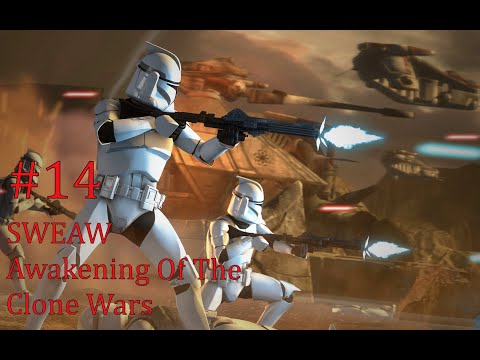 Видео: SWEAW мод Awakening Of The Clone Wars с Русификатором за Республику Эпизод 14