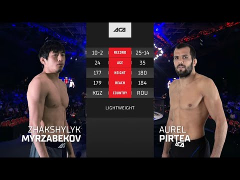 Видео: Жакшылык Мырзабеков vs. Аурел Пиртеа | Zhakshylyk Myrzabekov vs. Aurel Pirtea | ACA 163