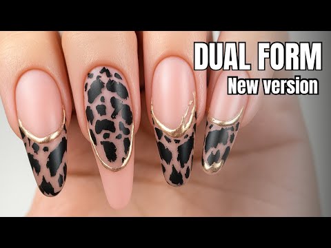 Видео: Мастер-класс по нанесению геля Dual Form Builder Gel | Модный дизайн ногтей (без опиливания)