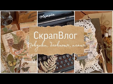 Видео: СкрапВлог 2/24. Покупки, блокноты, планы