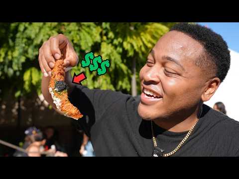 Видео: Все, что я ел на фестивале куриных стрипсов