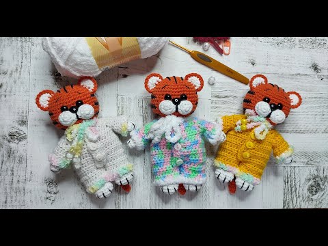 Видео: Комбинезон для тигренка Гоши. Мастер класс.