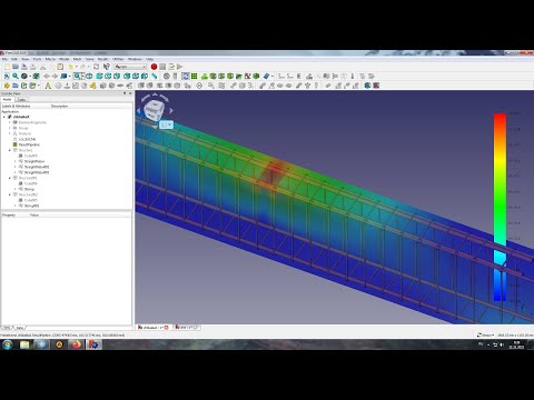 Видео: Расчет железобетонной неразрезной балки во FreeCAD FEM