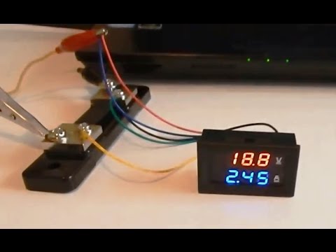 Видео: Вольтметр 100V + амперметр 50А подключаем шунт  digital voltmeter ammeter