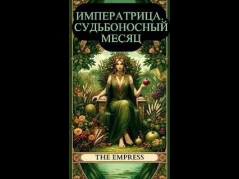 Видео: ИМПЕРАТРИЦА. СУДЬБОНОСНЫЙ  МЕСЯЦ#императрица#tarot#судьба#жизнь#карма#уроки#тароонлайн