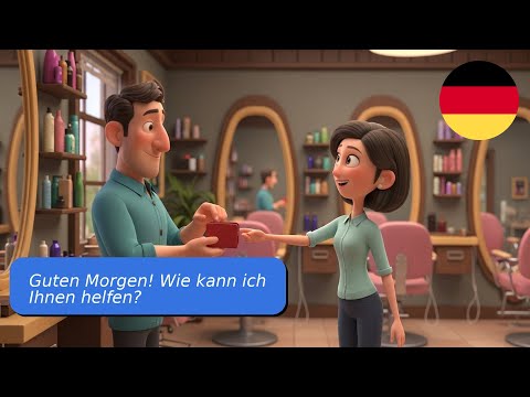 Видео: 10 простых диалогов на немецком A1 A2 У парикмахера
