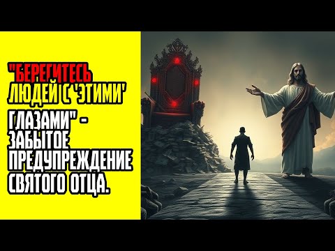 Видео: Берегитесь людей с 'этими' глазами   забытое предупреждение святого отца
