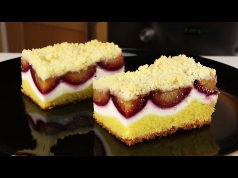 Видео: Готовлю РАЗ в год! Баварский пирог со сливами и творогом! Это восхитительно!