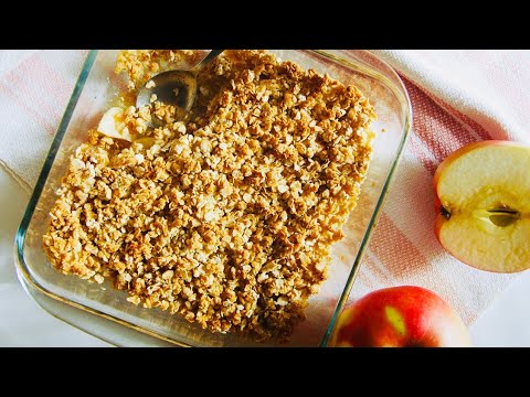 Видео: Яблочный Крамбл С Овсянкой 🍎 Диетический Десерт / ПП Выпечка