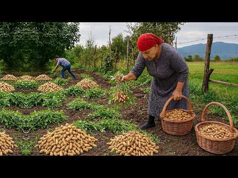 Видео: Сбор арахиса! Как приготовить традиционные арахисовые конфеты? Деревенская жизнь бабушки