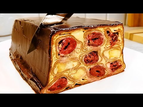 Видео: Сверху Шоколад - Внутри ВОСТОРГ. И Никакой ДУХОВКИ! ЧУДО-ТОРТ на Праздничный Стол