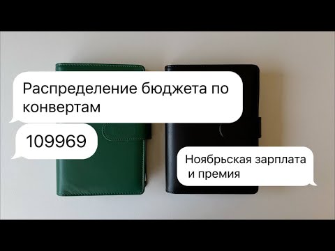 Видео: #16 Распределение бюджета по конвертам | Ноябрьская зарплата и премия