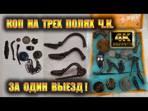 Видео: Коп на 3х полях ЧК за один выезд!