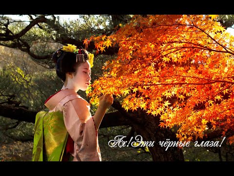 Видео: "Ах, эти Черные глаза." на японском языке с титрами. Слова А. Перфильева, музыка О. Строка.