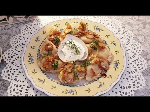 Видео: Вареники с грибами шампиньонами!