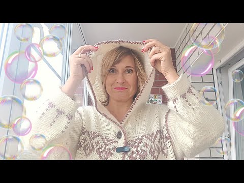 Видео: Цельновязанный капюшон для пальто. Мои расчеты и результаты.
