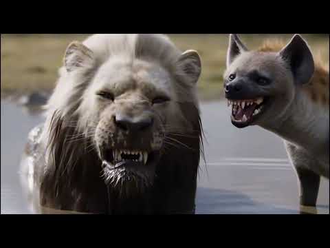 Видео: Будни льва: гиены рядом, мат летит, а львята учатся!