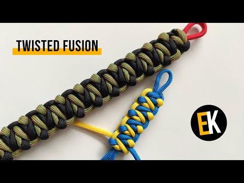 Видео: Браслет из паракорда Twisted Fusion