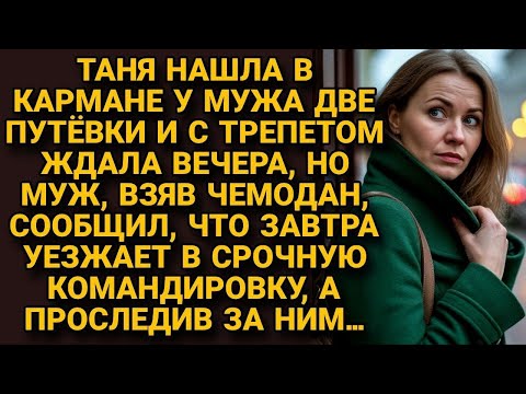 Видео: Найдя две путёвки в кармане у мужа, ждала вечера, но застыла в шоке от его слов, но вскоре