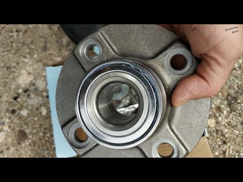 Видео: Замена задней ступицы, Nissan Bluebird U14, а так же Almera, Primera, барабанные тормоза.