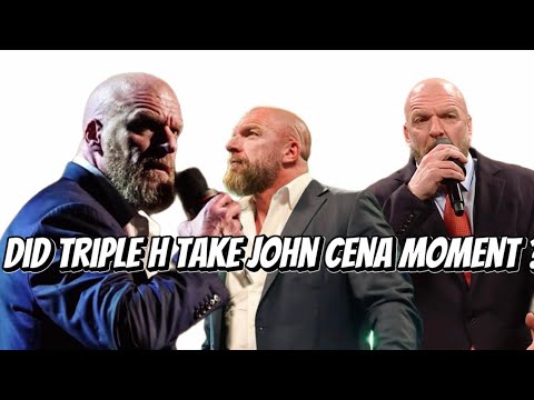 Видео: Трипл Эйч воспользовался моментом Джона Сины и превратил его в историю о себе?