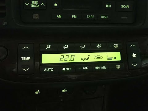 Видео: Замена лампочек в блоке климат-контроля Тойота Камри V30 2005г