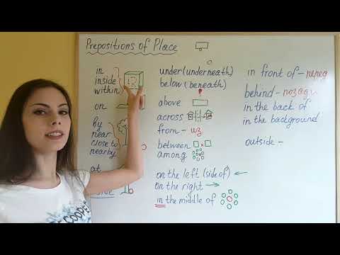 Видео: Предлоги места (полная тема) Under, Above, Below, Behind...