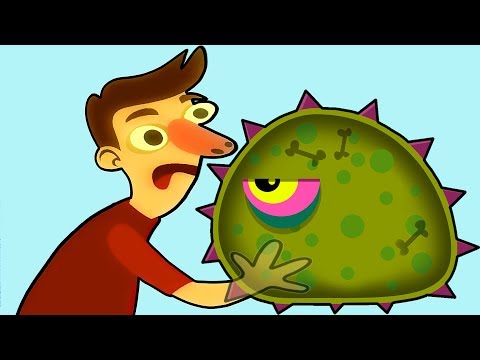 Видео: Суровый ЛИЗУН ГЛАЗАСТИК съедает все вокруг! Игра Tales from Space Mutant Blobs Attack с ПАПУЛЕЙ