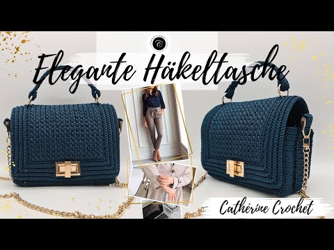 Видео: Элегантная вязаная крючком сумка / сумка-тоут