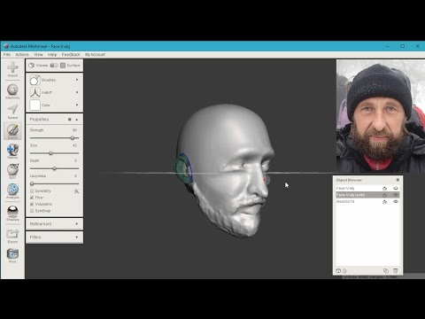 Видео: Faceworx + MeshMixer = 3d модель по фото