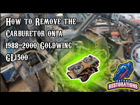 Видео: Как снять карбюратор на Honda Goldwing GL1500 1988-2000 годов