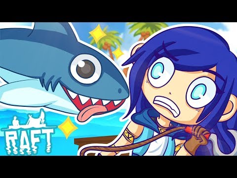 Видео: ЭТА АКУЛА НЕ ПЕРЕСТАНЕТ ПРЕСЛЕДОВАТЬ НАС НА ПЛОТ! (Смешные моменты)