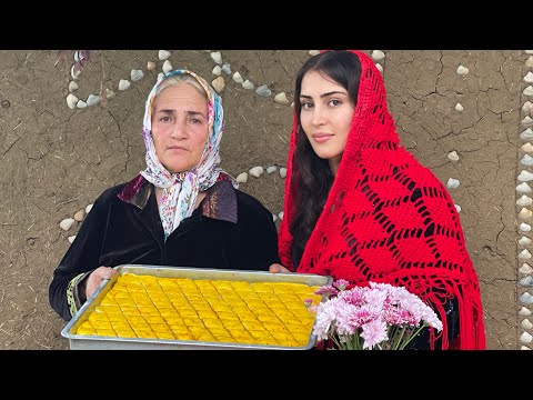 Видео: Приготовление азербайджанской пахлавы с грецкими орехами в дровяной печи!