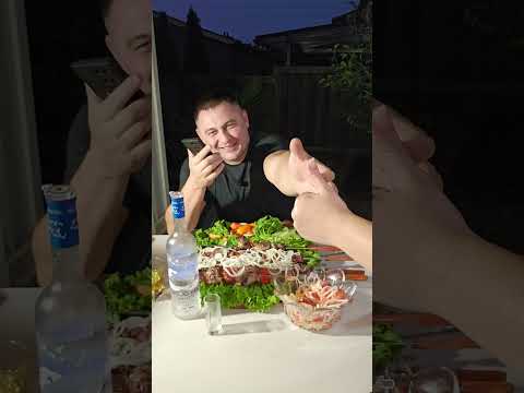 Видео: шашлык овощи мукбанг  по 50 грамм все по красоте)))))