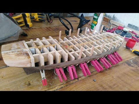 Видео: Модель Яхты «Нева» 1831. Часть 02. Завершение остова и черновая обшивка.