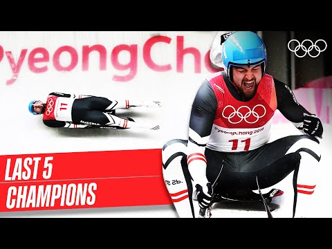 Видео: Последние 5 чемпионов по санному спорту среди мужчин! 🥇