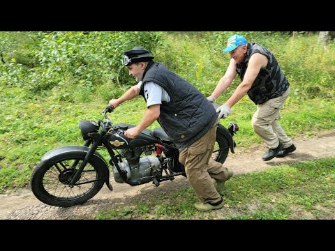 Видео: Редкий немецкий мотоцикл из подвала!  Старичок удивил не на шутку!