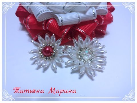 Видео: МК Серединка- цветочек для бантиков/mid-blossoms/ meio-flores