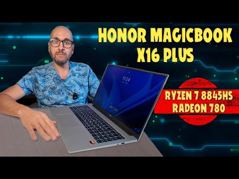 Видео: Honor MagicBook X16 Plus на Ryzen 7 8845HS тянет все | Честный обзор